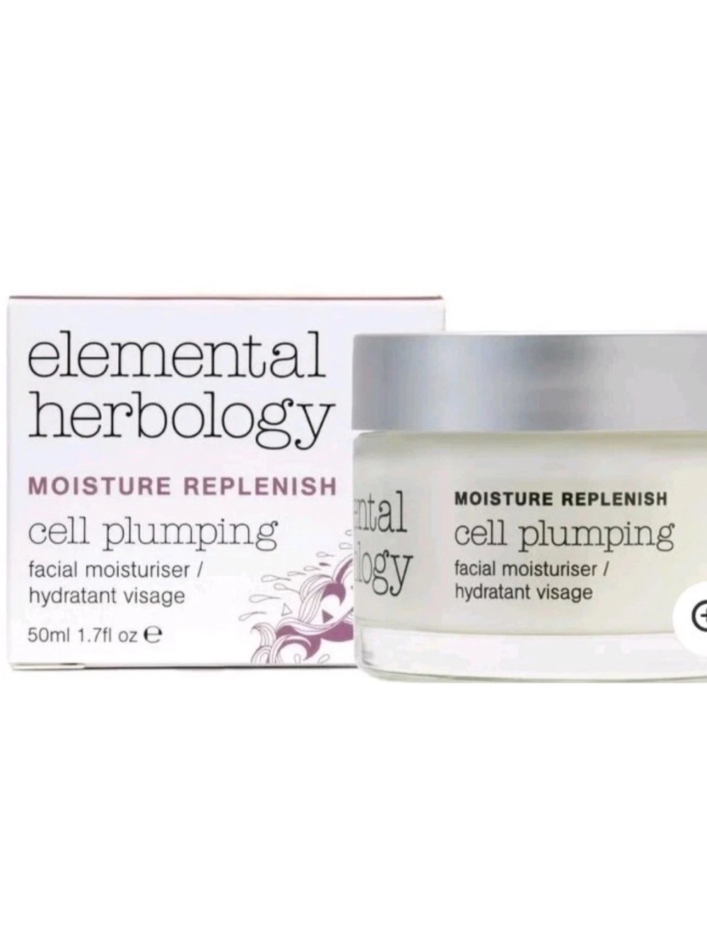 Moisture Replenish Cell Plumping Facial Moisturiser - White/Pink